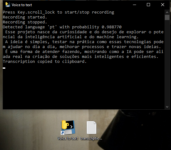 Voice to text converter